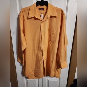 New Covington men's orange dress shirt